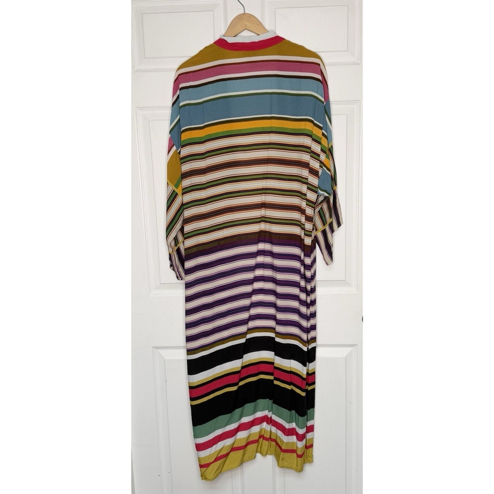Anthropologie Conditions Apply Womens One Size Duster Kimono Stripe Multi-color - Picture 5 of 10